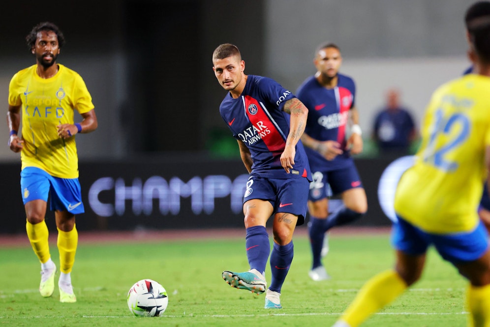 Verratti im PSG-Test gegen Al-Nassr. Jetzt unterschreibt er selbst in Saudi-Arabien.