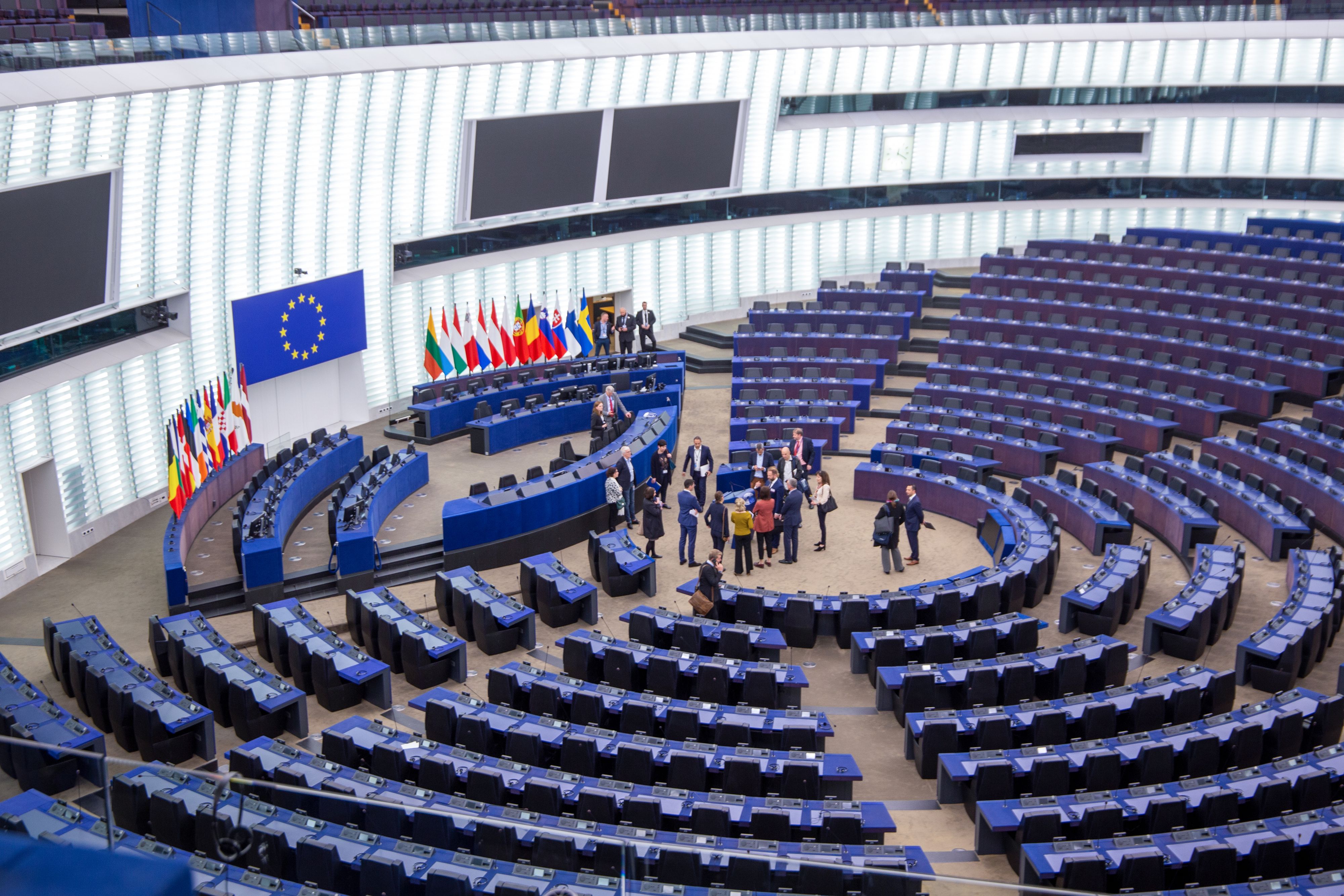 Plenarsaal im Europäischen Parlament in Straßburg. Archivbild.