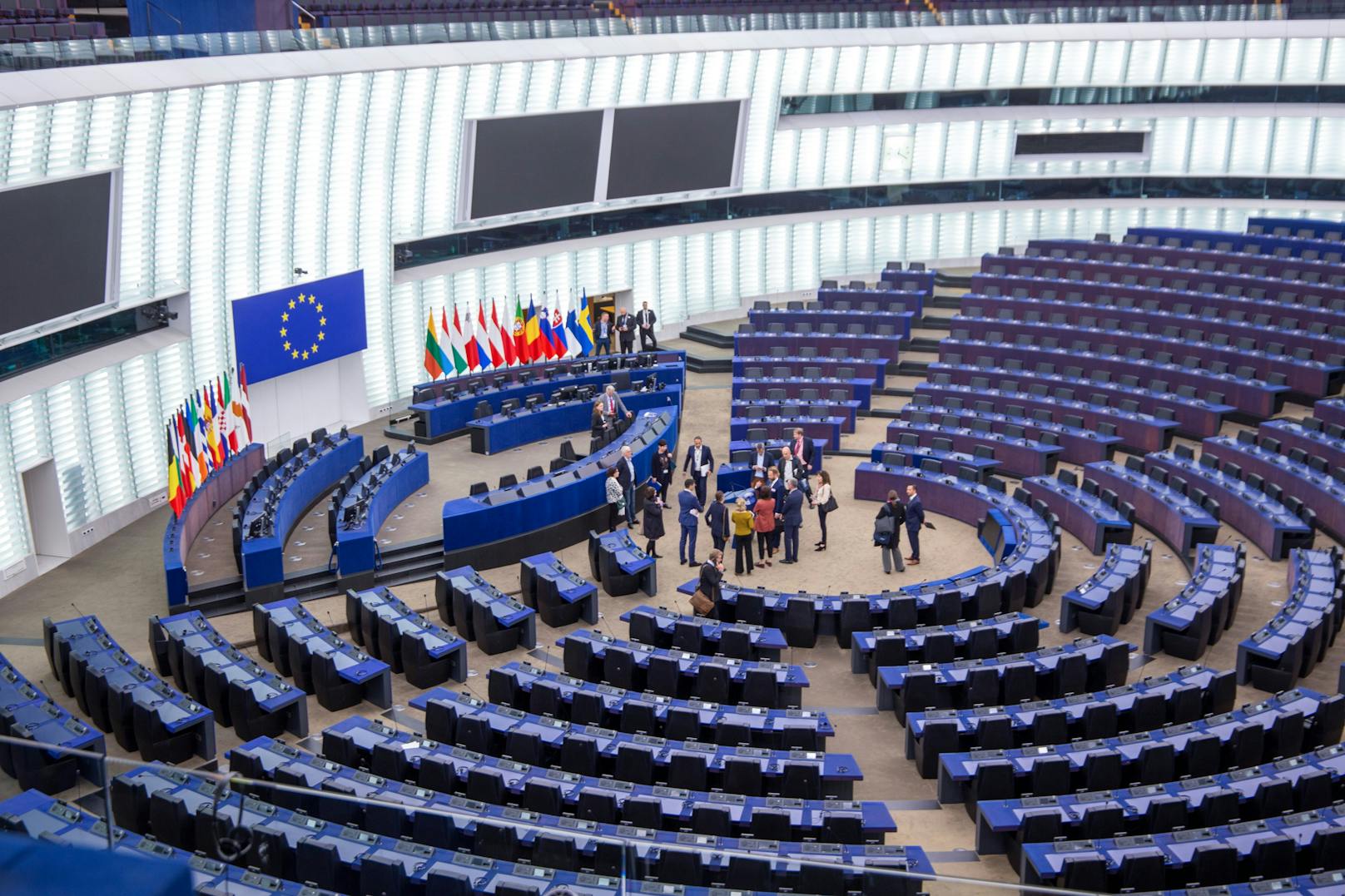 Plenarsaal im Europäischen Parlament in Straßburg. Archivbild.
