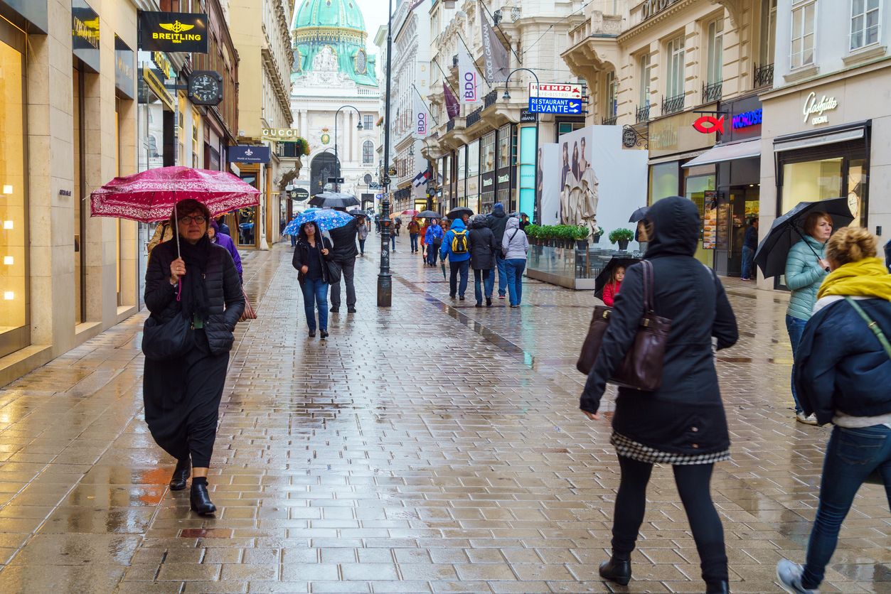 Der Regen in Wien lässt schon bald nach.
