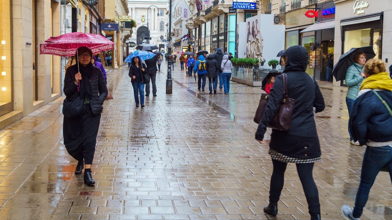 Der Regen in Wien lässt schon bald nach.