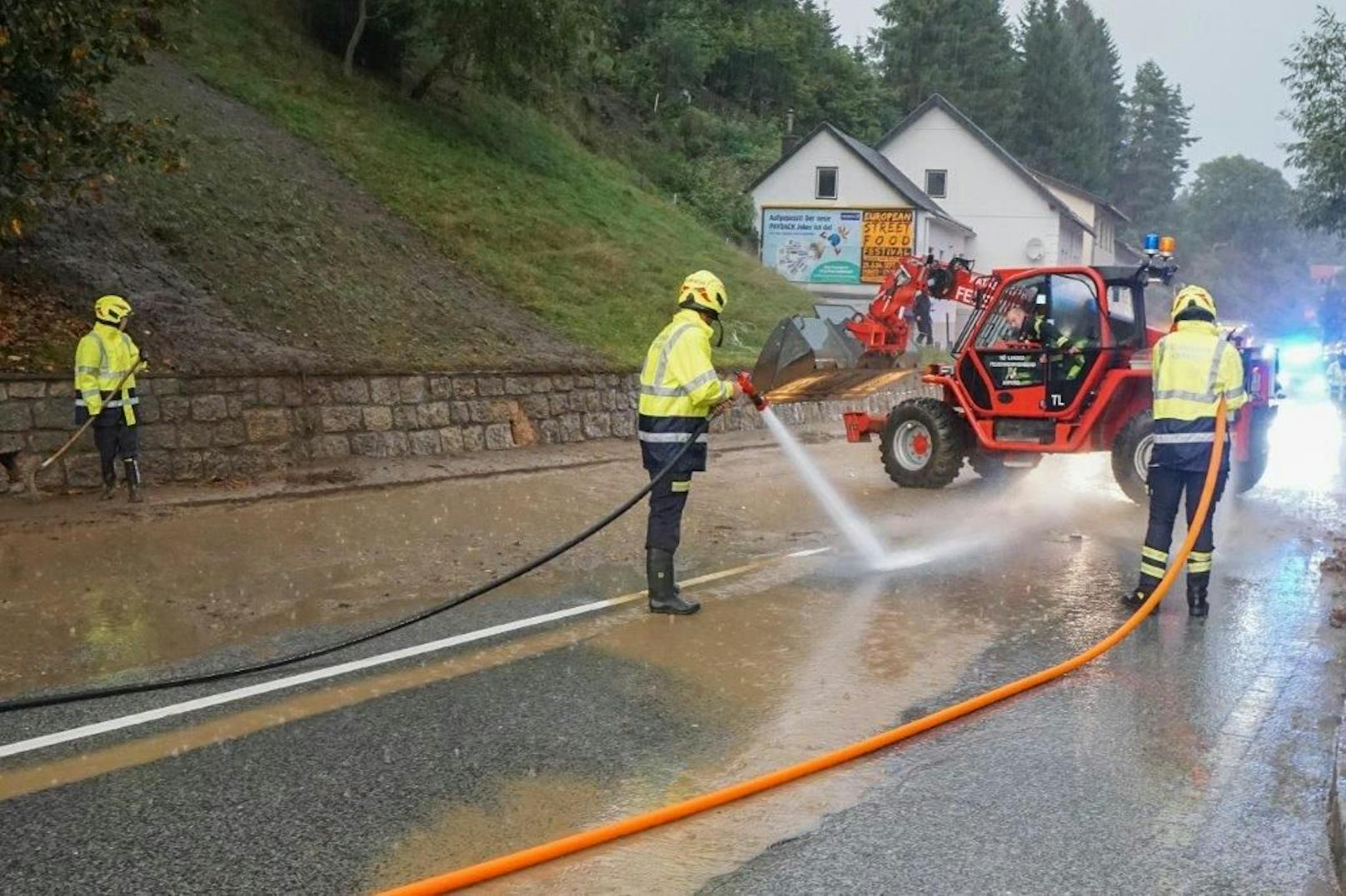 Heftige Unwetter am 13. September über Niederösterreich.