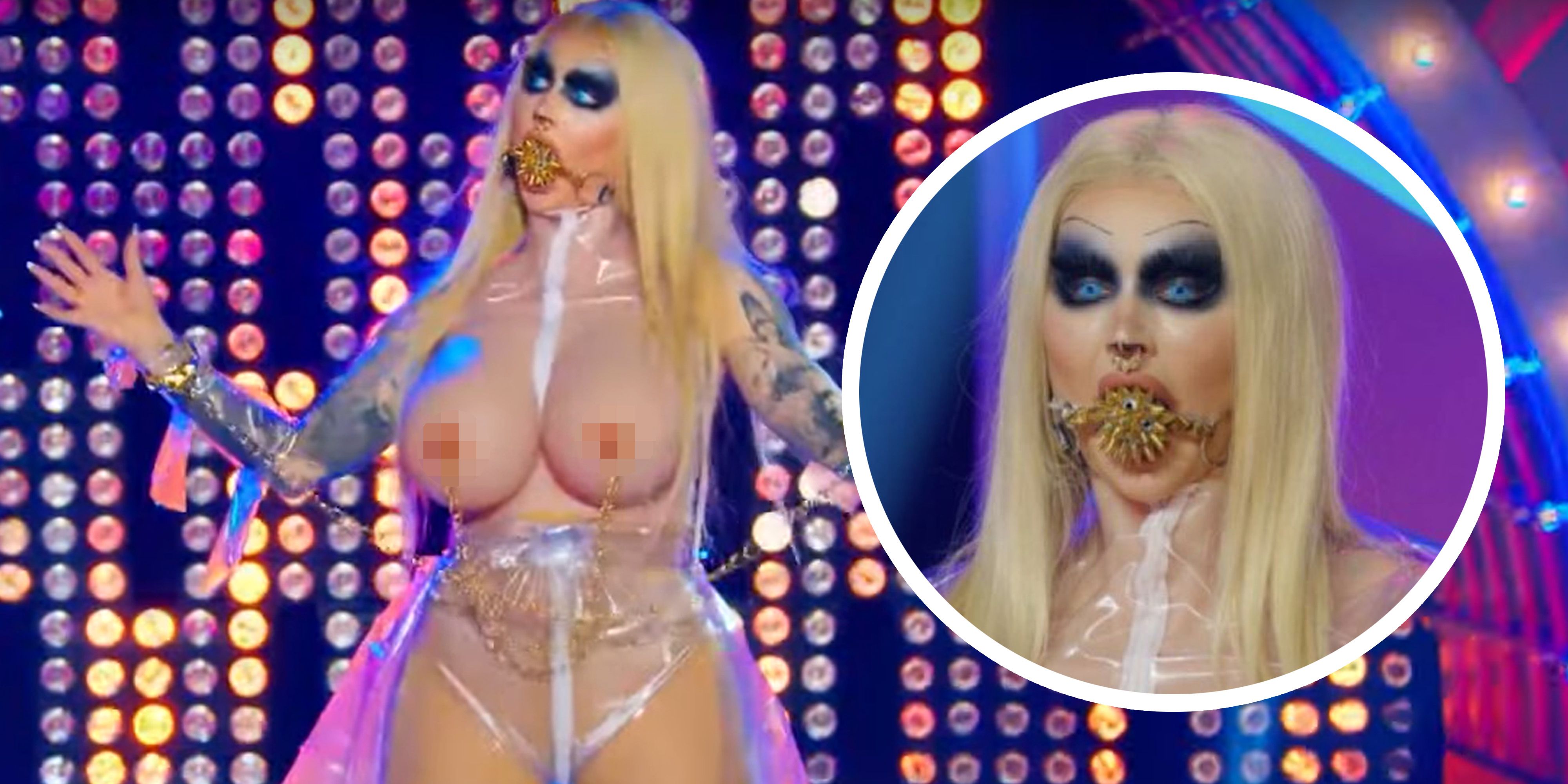 Pandora Nox hat die Kategorie "Fetisch" bei "Drag Race Germany" offensichtlich verstanden.