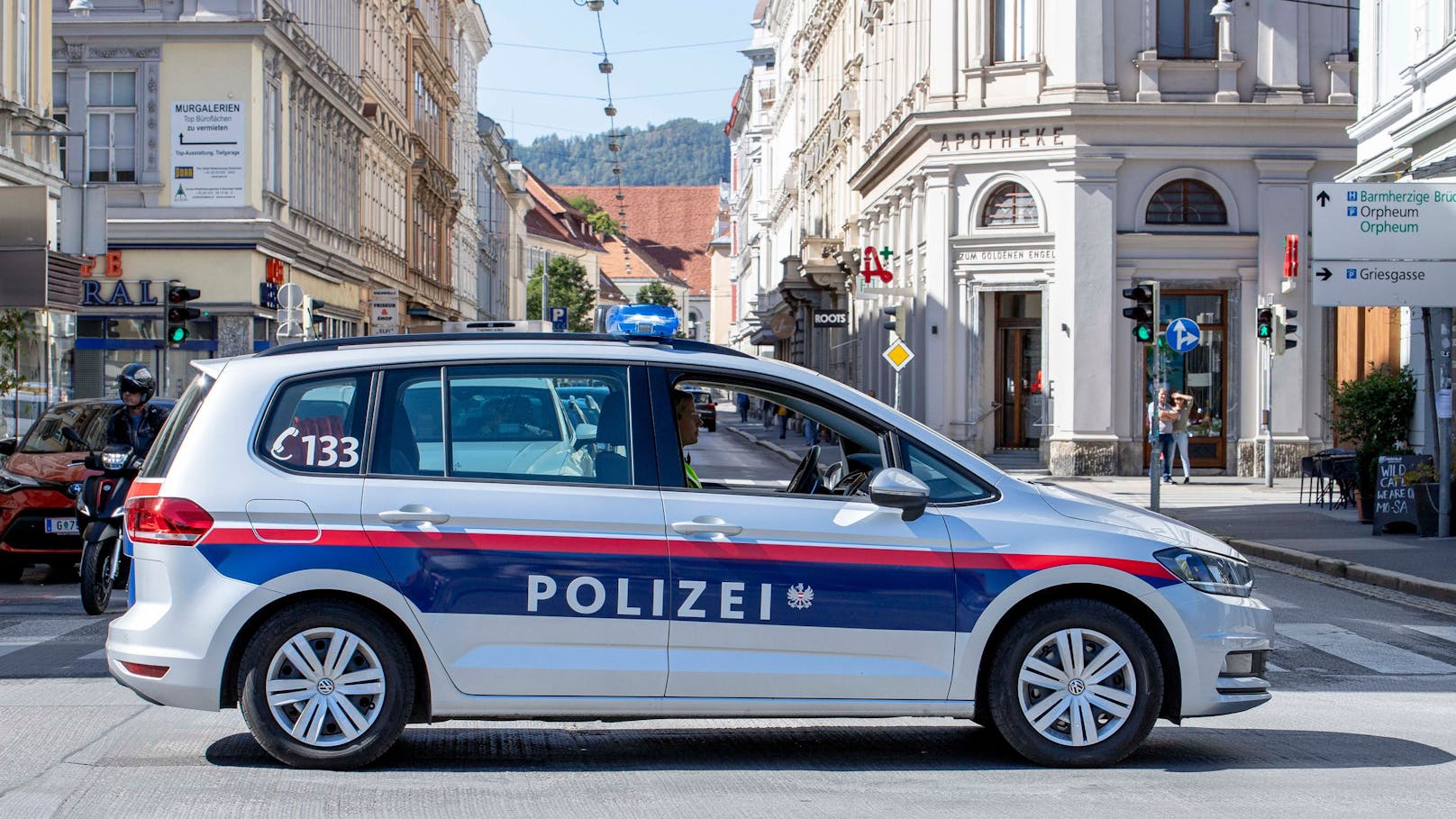 Auf Flucht vor Polizei mit 100 km/h durch Graz gerast