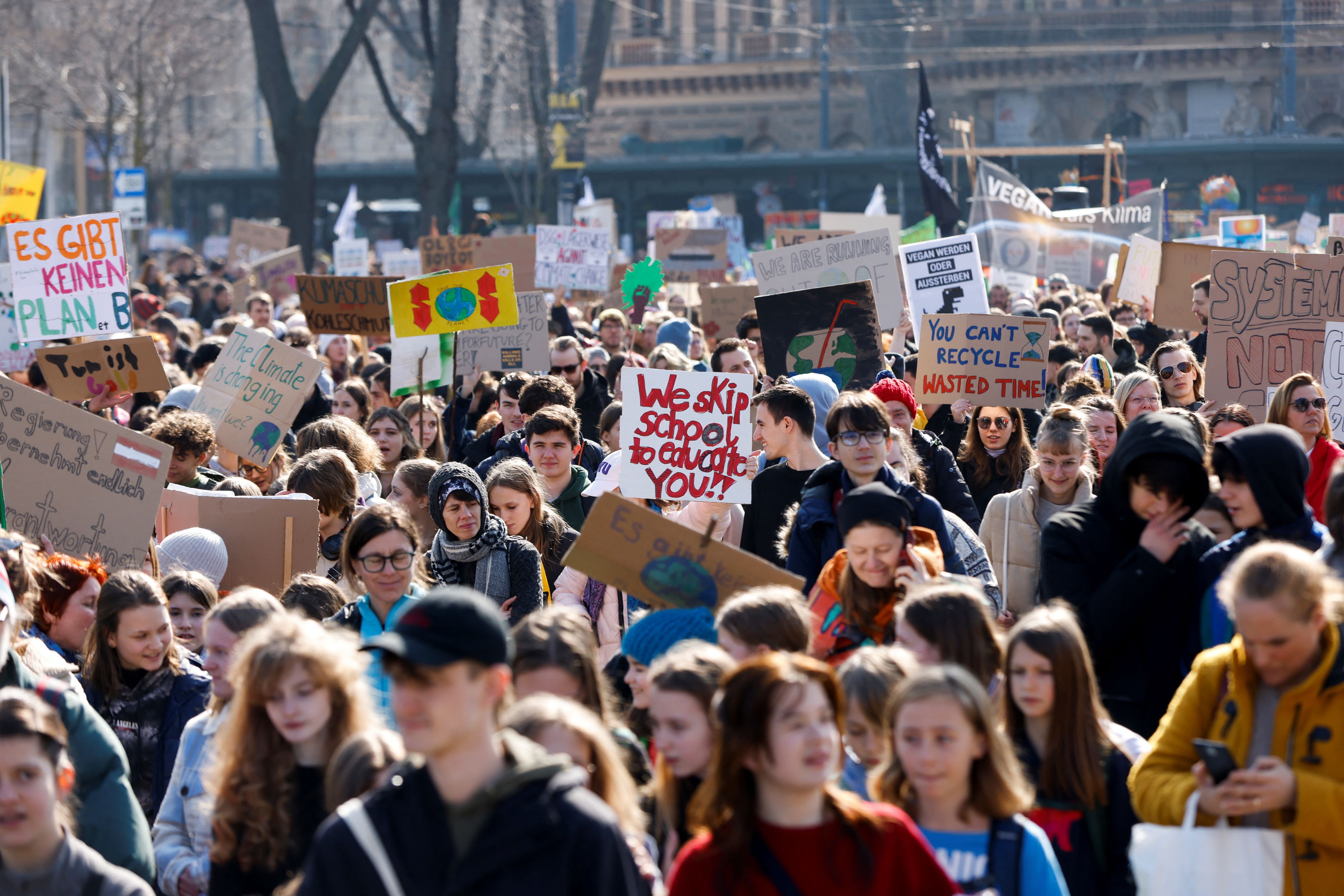 Die Unterstützung für den FFF-Klimastreik hält sich in Grenzen. (Archivbild)