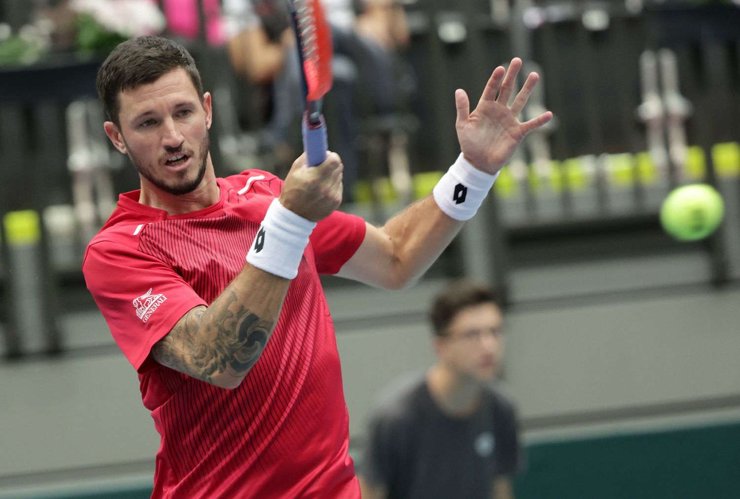 Dennis Novak verliert gegen Nuno Borges. 