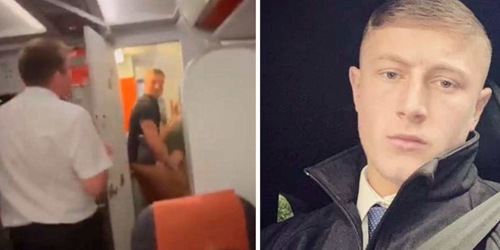 Piers und eine junge Frau wurden beim Sex im Flugzeug erwischt.