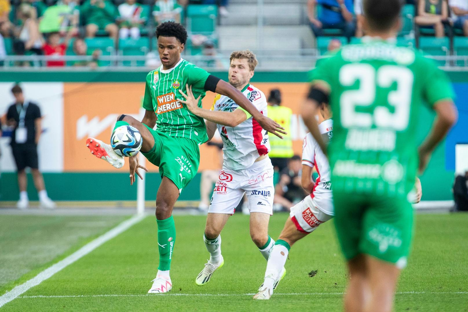 Mayulu traf gegen den WAC zum 1:0.