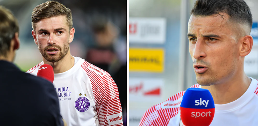 Austria-Stars Gruber und Fischer: 