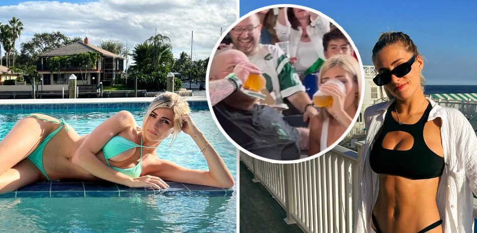 In der NFL trat "Bier-Königin" Megan Lucky wieder auf