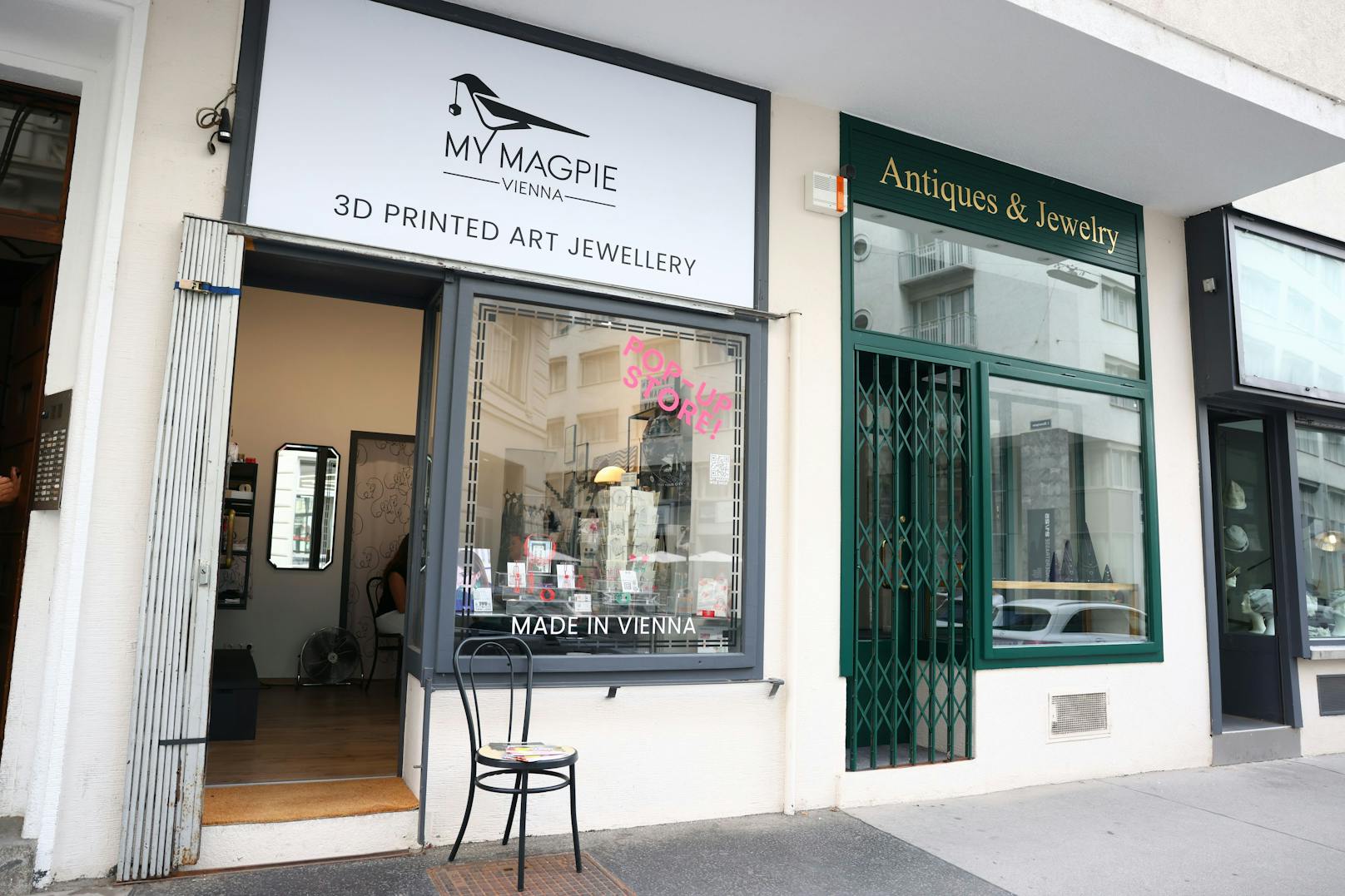 Bei "My Magpie" in der Singerstraße gibt es Schmuck aus dem 3D-Drucker.