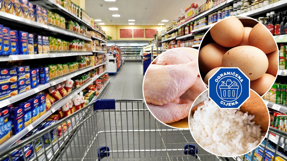 Seit Montag gibt es in kroatischen Supermärkten auf 30 Produkten einen Preisdeckel.