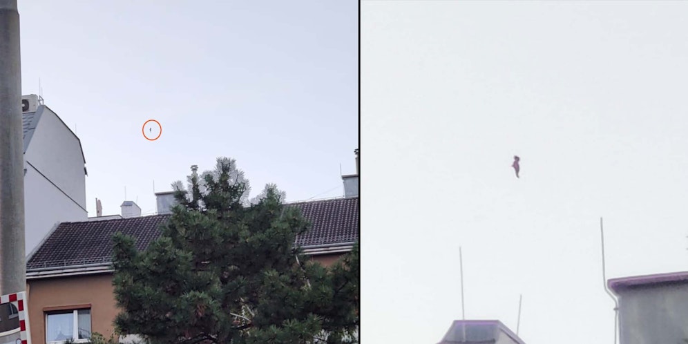 Ein seltsames Objekt im Himmel sorgt bei einem Wiener für Verwirrung.