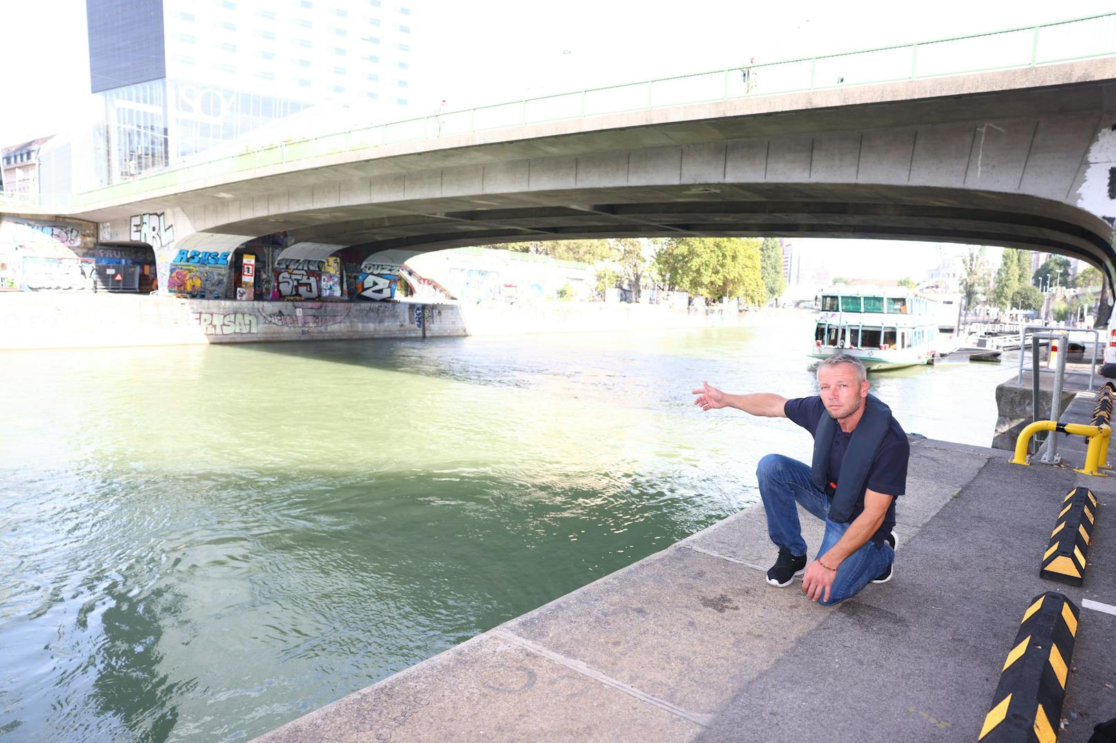 Am Wiener Donaukanal wurde Bogdan Cricã zum Lebensretter. Er fischte einen Wiener, der von einem Unbekannten ins Wasser gestoßen wurde, aus dem Kanal.