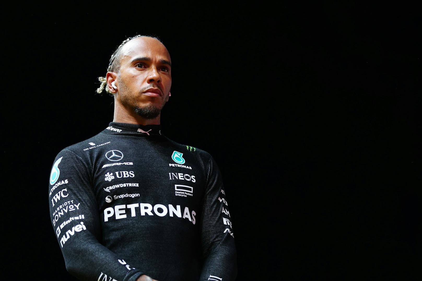 Lewis Hamilton vor dem Start in Singapur