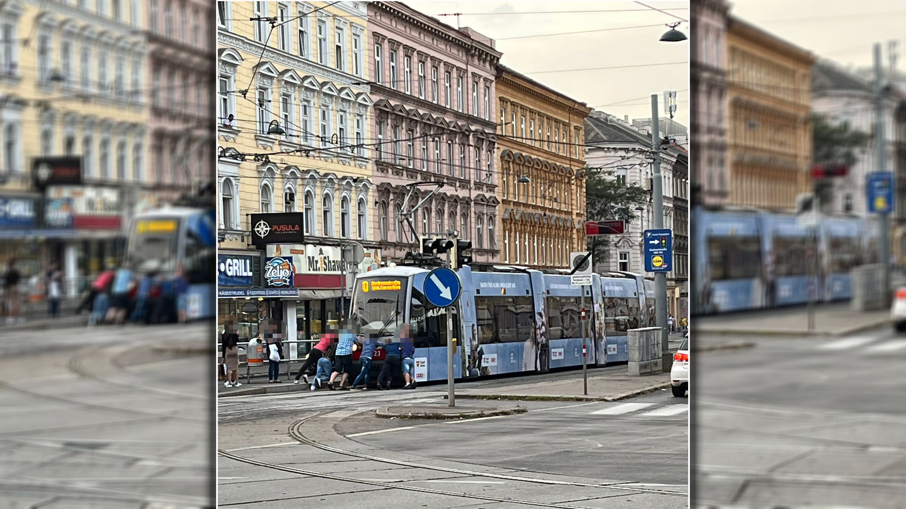 Kuriose Szenen spielten sich am Montag in Wien-Favoriten ab.
