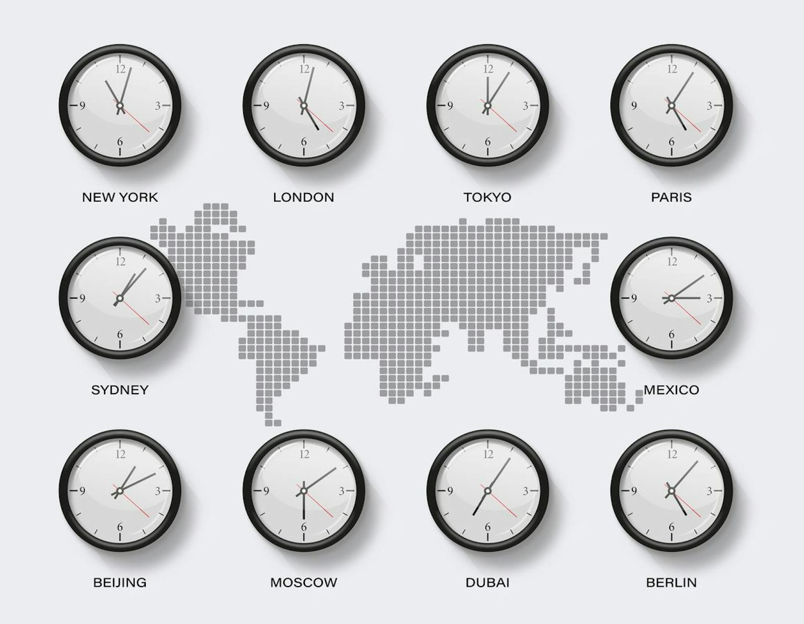 Überall auf der Welt ticken die Uhren anders.