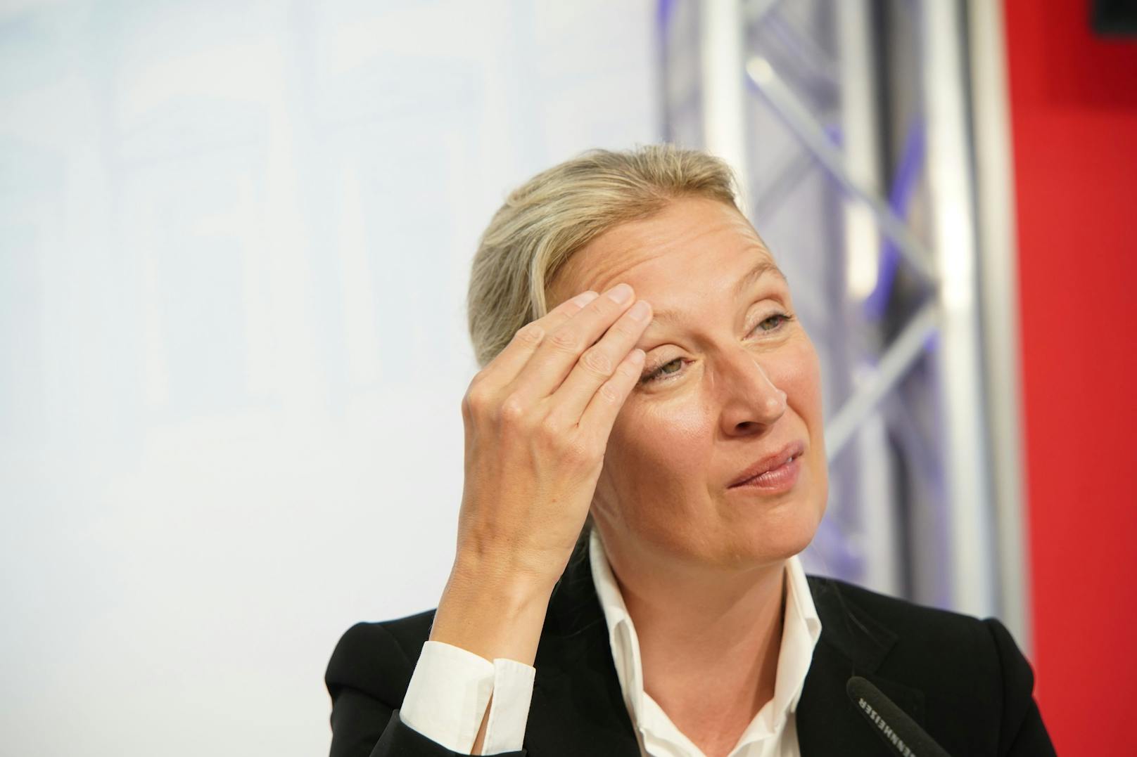 Doppelt rechts: Alice Weidel (AfD) zu Gast in Wien für eine gemeinsame Pressekonferenz mit Herbert Kickl (FPÖ) am 19. September 2023.