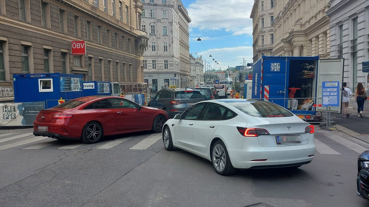 Die Walfischgasse ist nun einer der Stau-Hotspots in der Wiener Innenstadt.