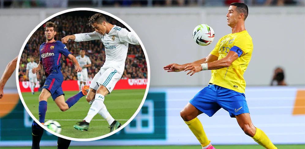 Damals noch gegen Barcelona: CR7
