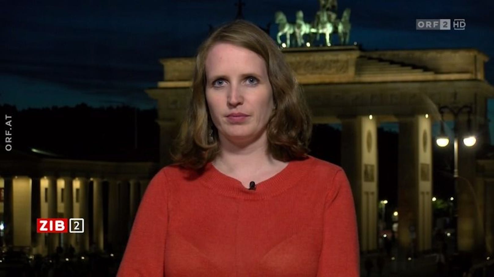 Innenpolitikjournalistin Ann Katrin Müller am späten Dienstagabend in der ORF-"ZIB2".