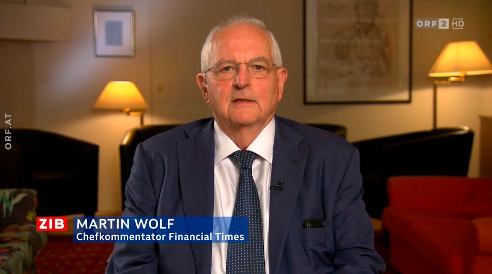 Wolf & Wolf: Am 18. September 2023 interviewte ORF-Moderator Armin Wolf seinen Namensvetter und Chefkommentator der "Financial Times Martin Wolf.