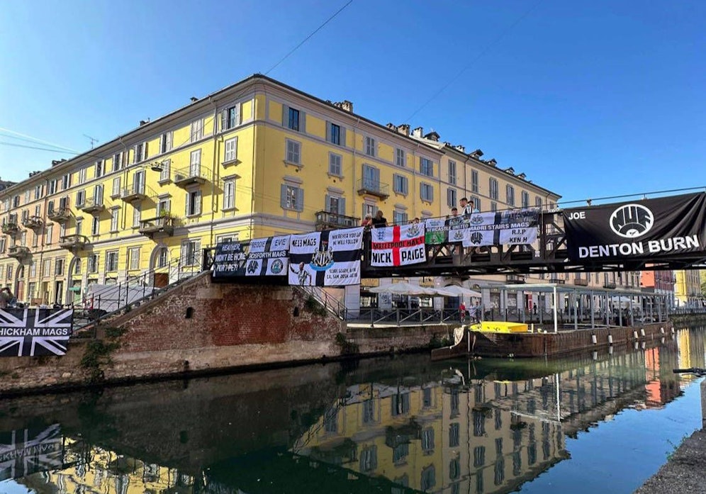 Newcastle-Fans haben Mailand eingenommen