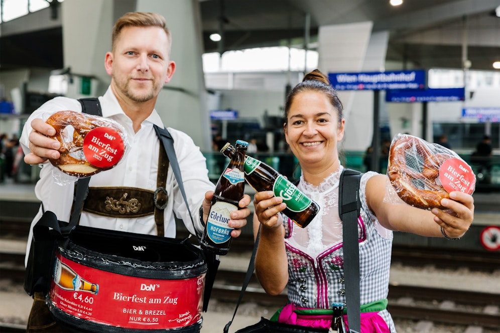 Erstes Bierfest im Bordservice der ÖBB. 