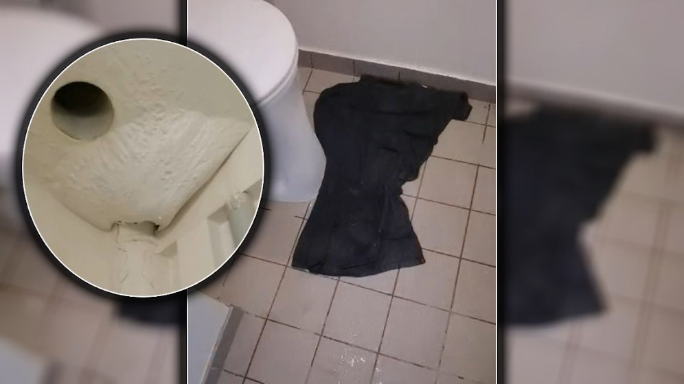 Ein Wiener hat in seinem Gemeindebau mit einer Gefahr von oben zu kämpfen.