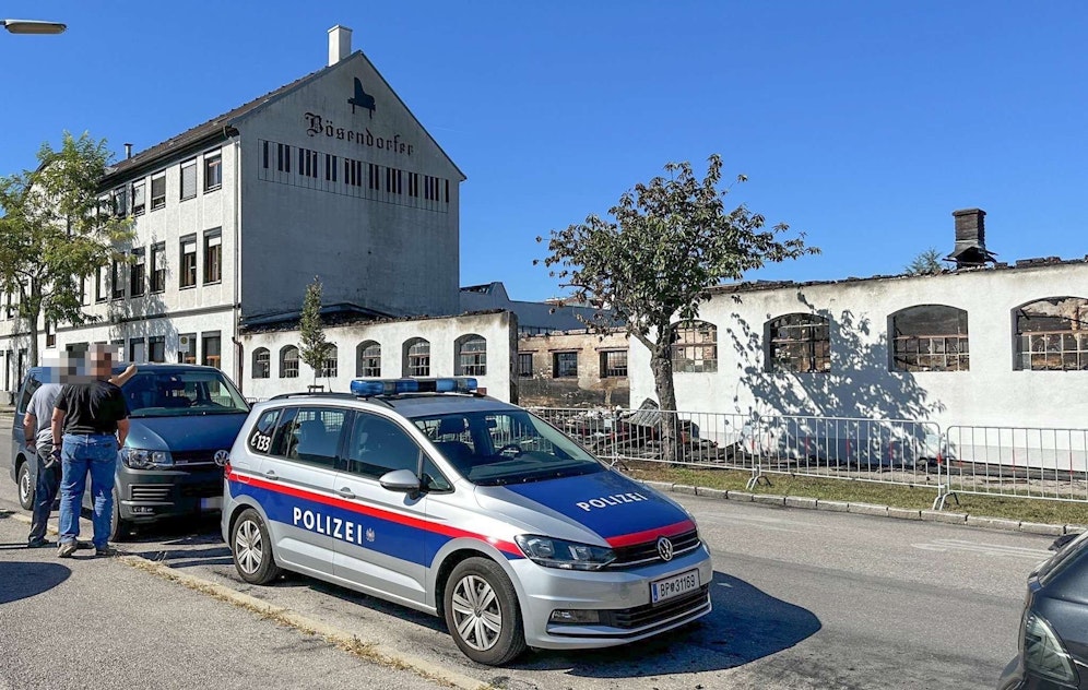 Ein Nebengebäude der Bösendorfer-Klavierfabrik, welches als Archiv genutzt worden war, brannte völlig aus