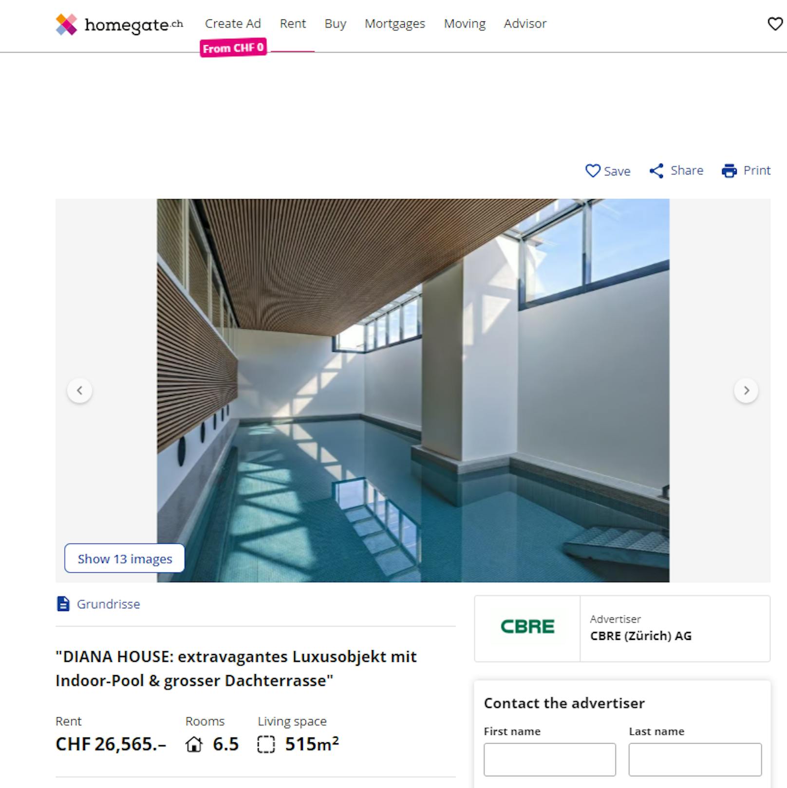 Auch auf einen beheizten Indoor-Pool dürfen sich die neuen Mieter freuen.