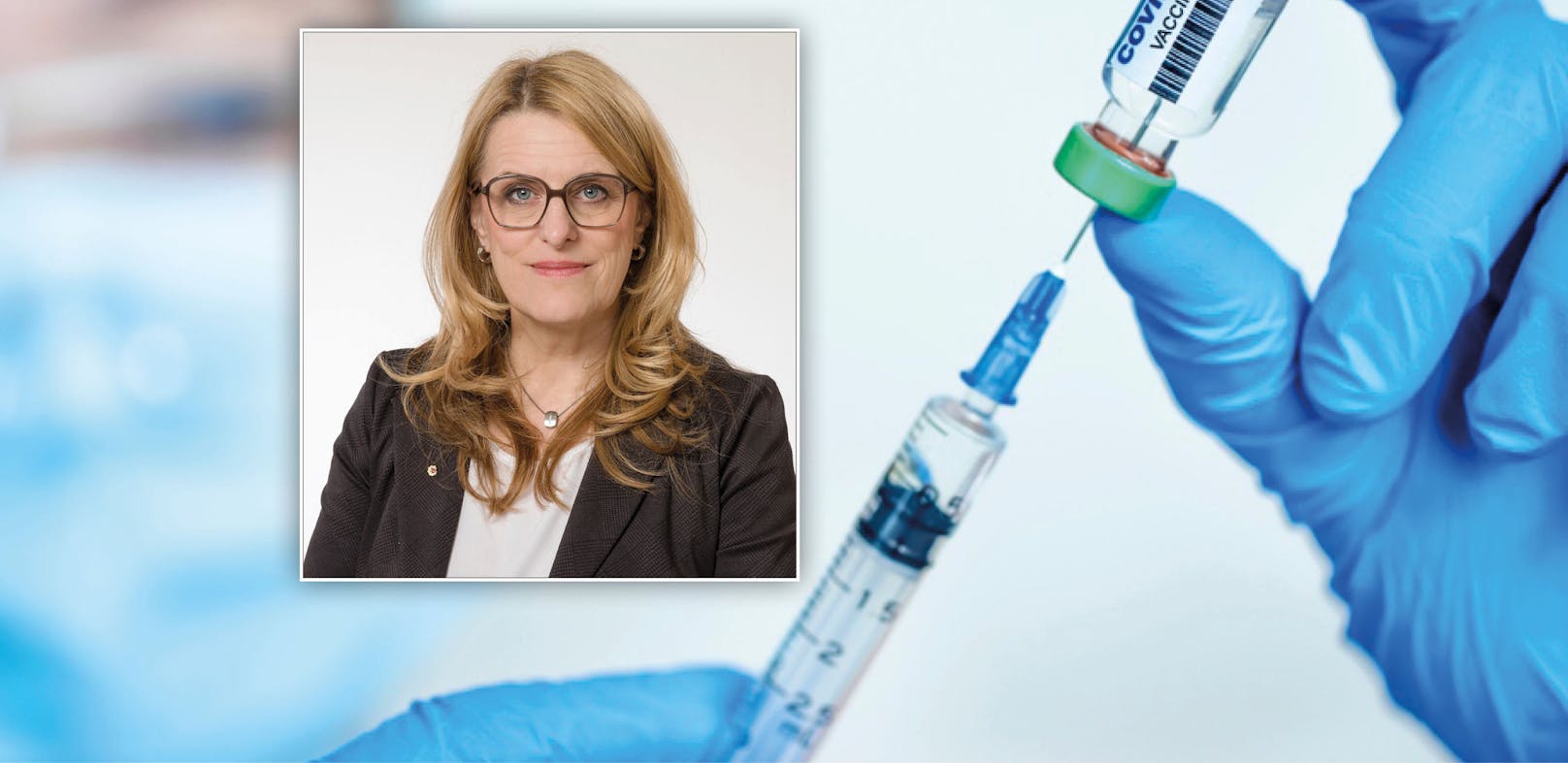 Landesrätin Ulrike Königsberger-Ludwig (SP) informiert über die Corona-Impfung.