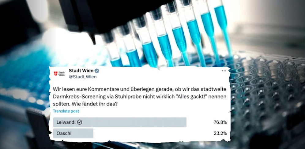 Die Stadt Wien sucht aktuell nach einem Namen für ihr neues Darmkrebs-Screening.