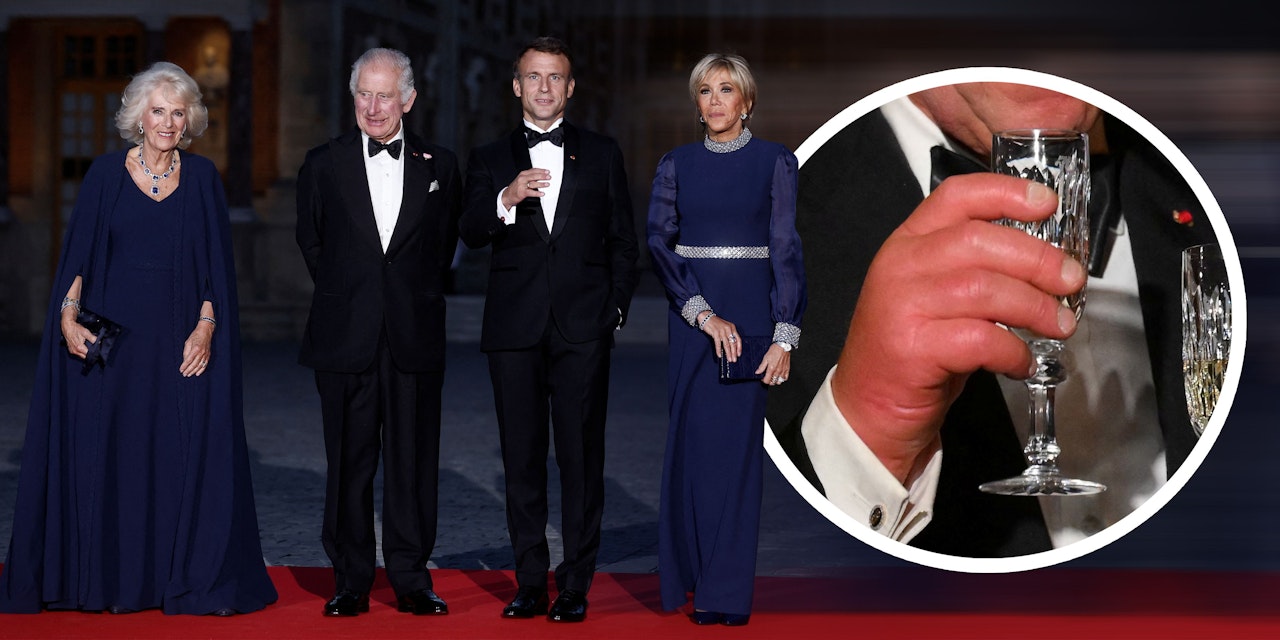 People – Charles trifft Macron – alle schauen auf seine Hände | Heute.at