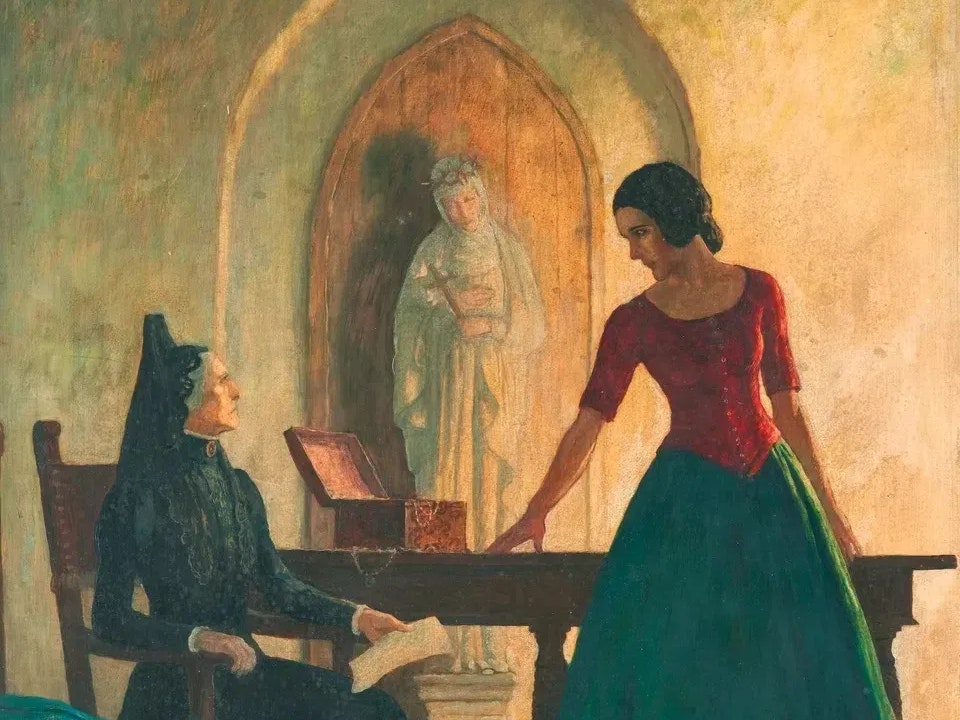 Dieses Bild stand jahrelang in einem Schrank, nachdem es eine US-Amerikanerin für den Rahmen erstanden hatte.