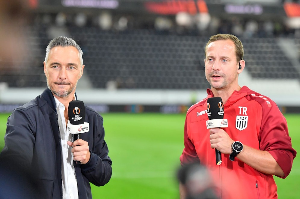 LASK-Coach Thomas Sageder beschwerte sich live im 
