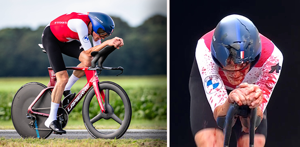 Stefan Küng ist im EM-Zeitfahren schwer gestürzt. 