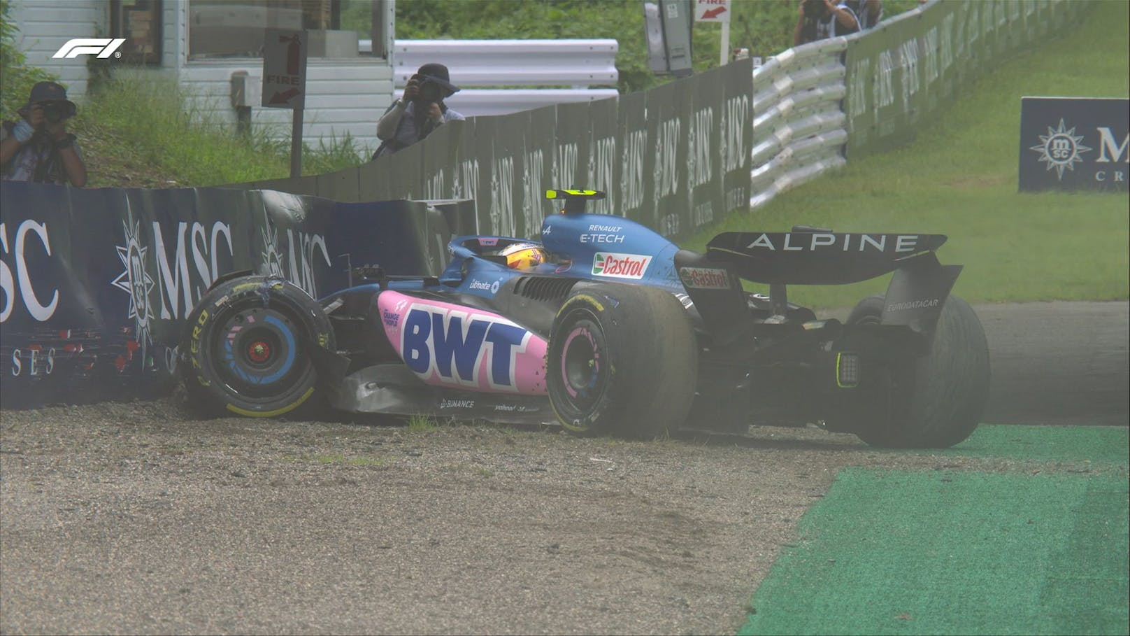 Pierre Gasly crashte im zweiten Freien Training von Suzuka. 