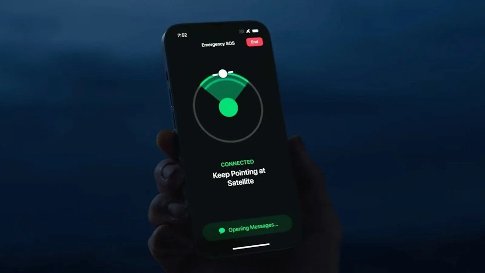 Mit dem iPhone 15 angekündigt, jetzt in Österreich verfügbar: das Notfall-Signal per Satellit.