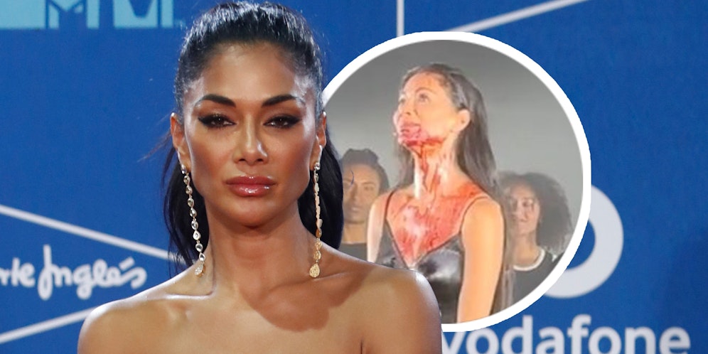 Warum ist Nicole Scherzinger voller Blut?