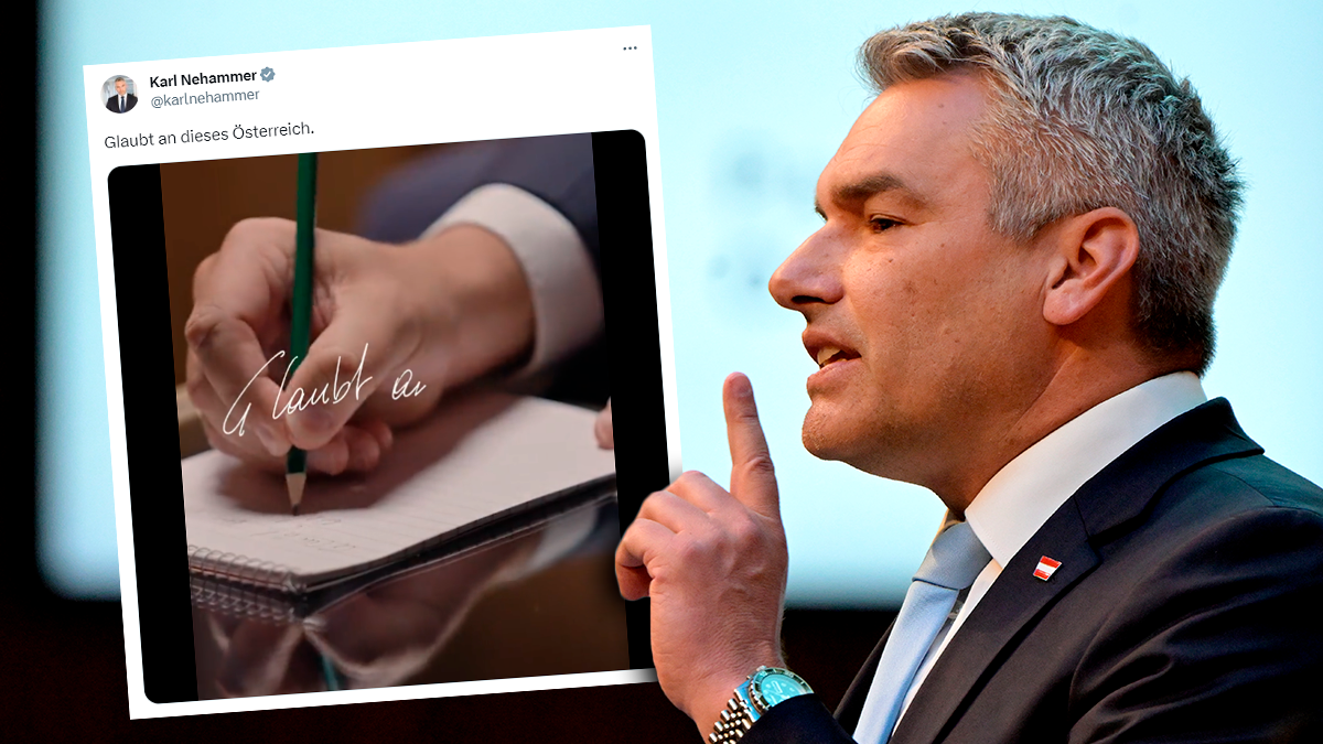 Karl Nehammer zitiert Leopold Figl und sorgt damit für Irritationen.