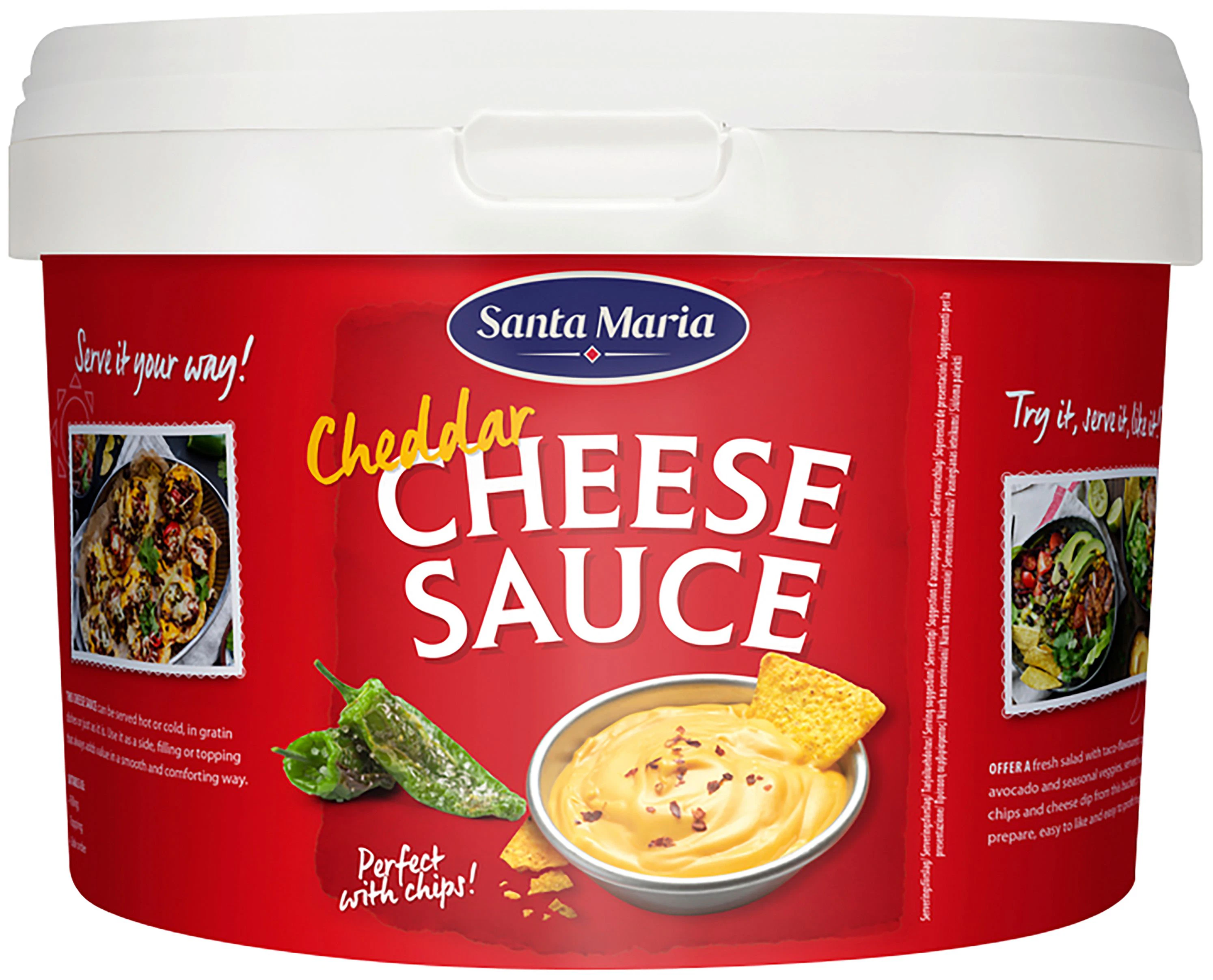 Eine Charge der Santa Maria Cheddar Cheese Sauce 3kg wird zurückgerufen.