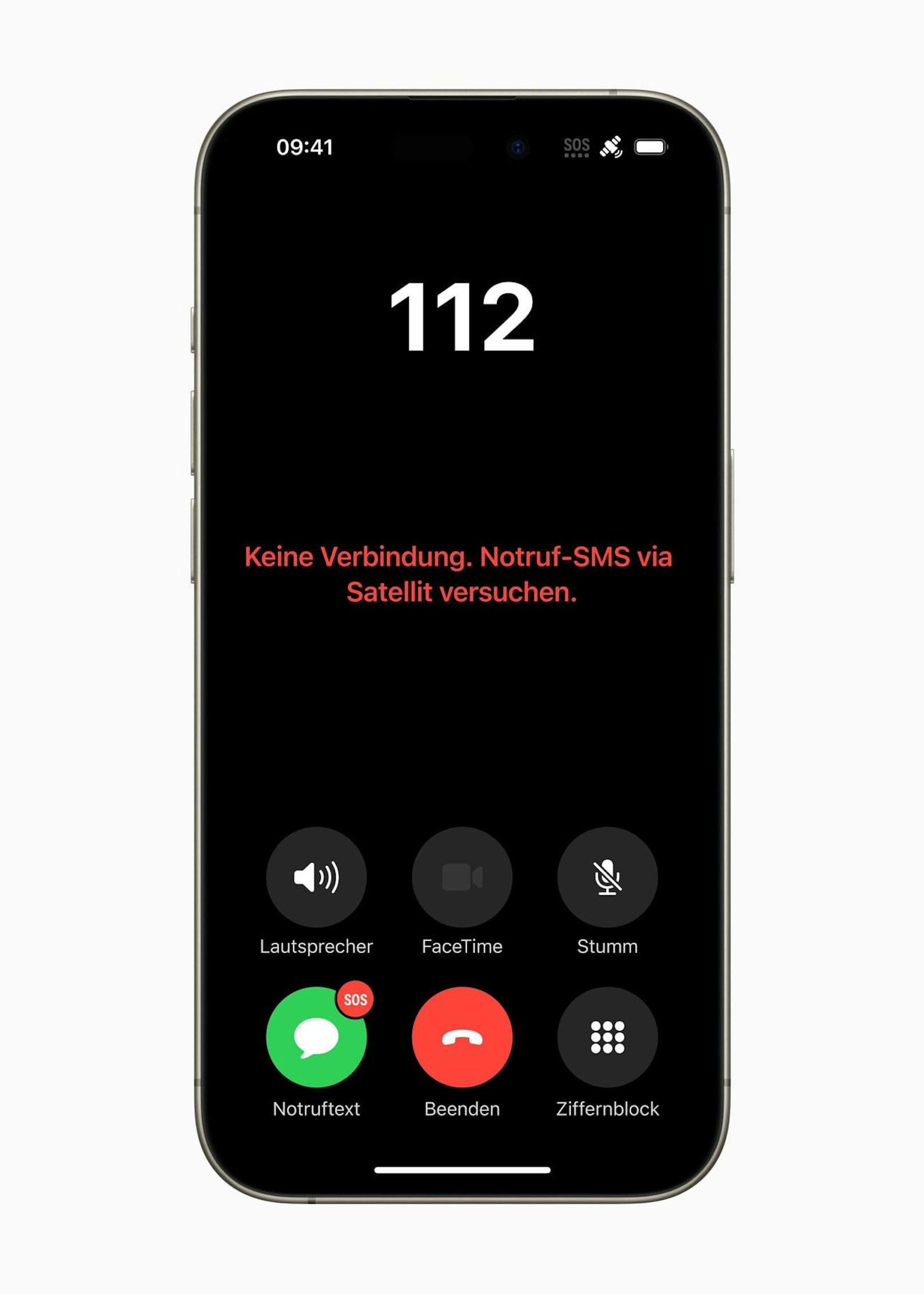 So funktioniert es: Wer mit dem Notruf keine Verbindung aufbauen kann, hat die Möglichkeit, eine Notruf-SMS via Satellit zu verschicken.