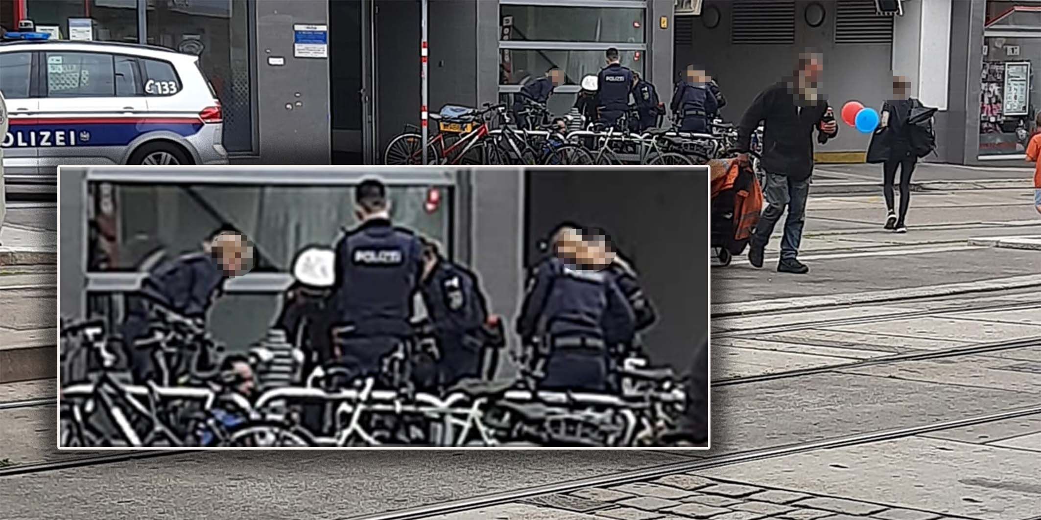 Ein Mann randalierte am Samstagvormittag in einem Wiener Supermarkt