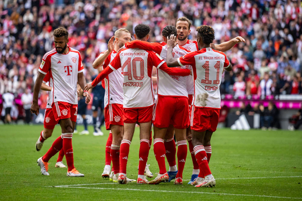 Die Bayern feiern eine Tor-Party gegen Bochum