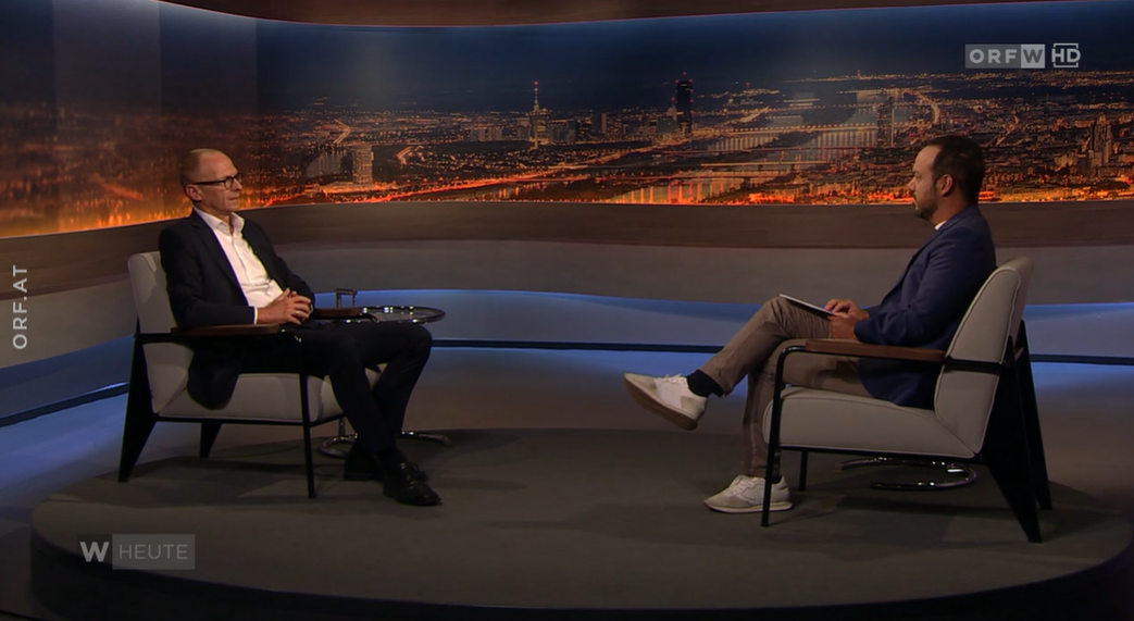 Christoph Wenisch im "Wien heute"-Interview bei Patrick Budgen.