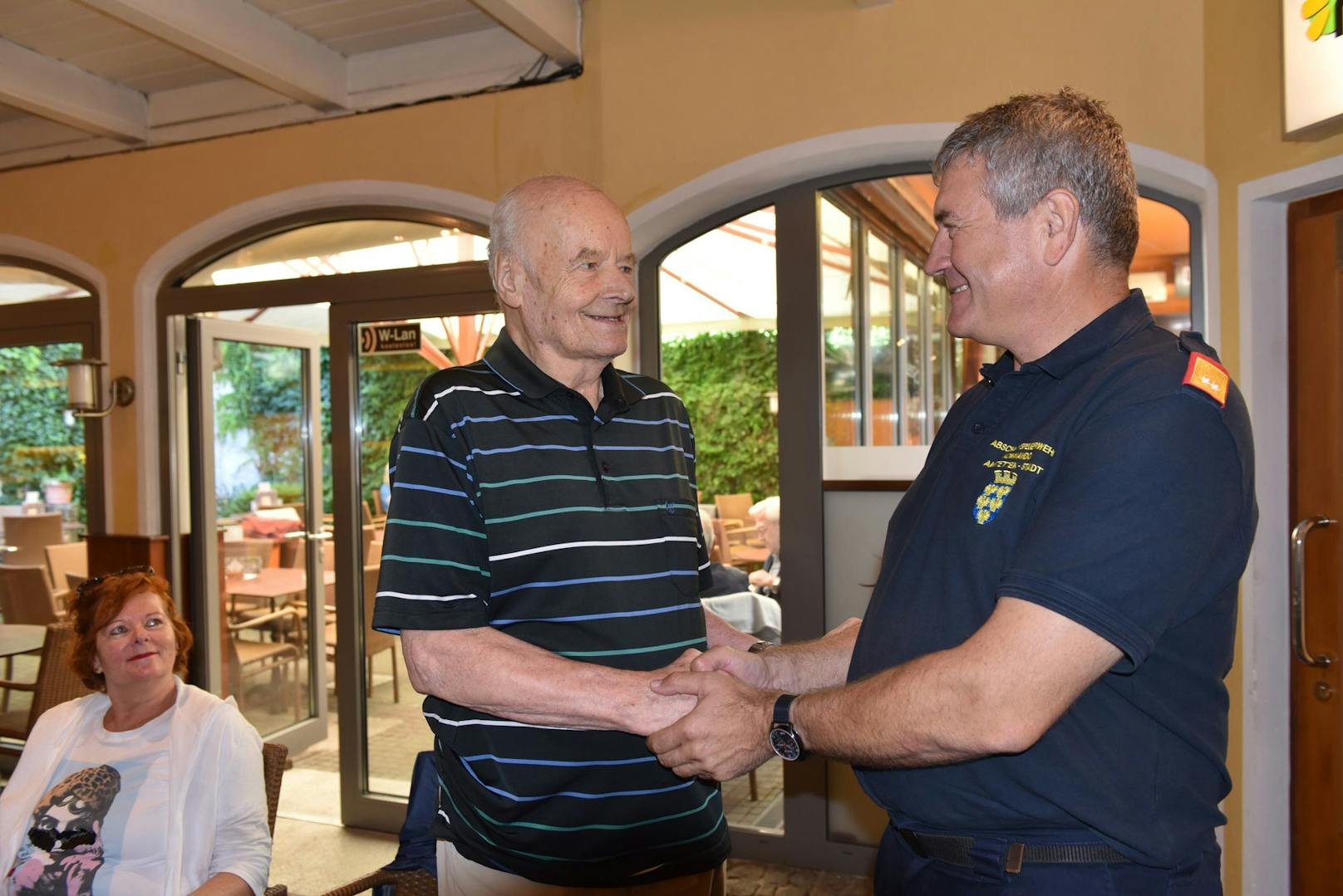 Ältestes Mitglied! 93-Jähriger seit 1944 bei Feuerwehr