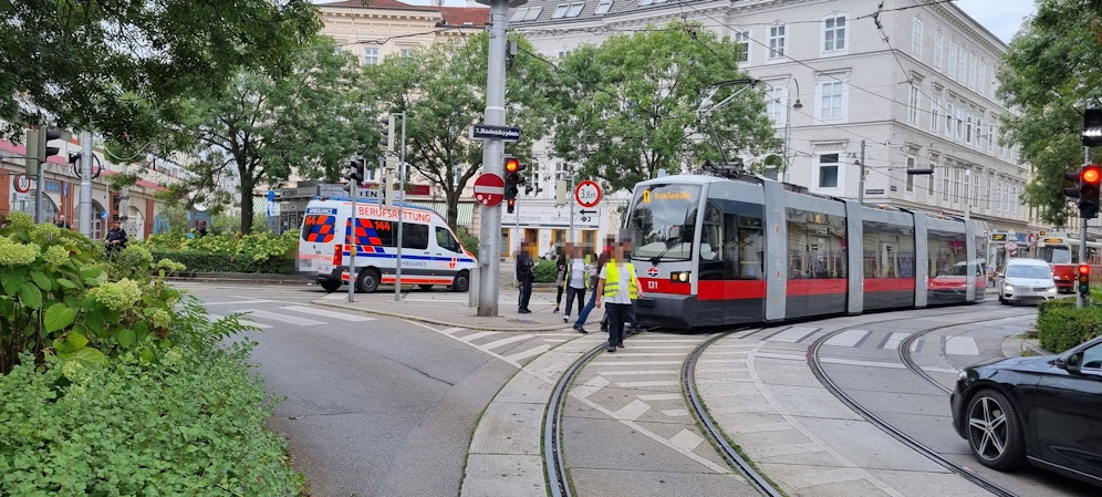 Im dritten Wiener Bezirk mussten Bim-Linien den Verkehr stoppen.