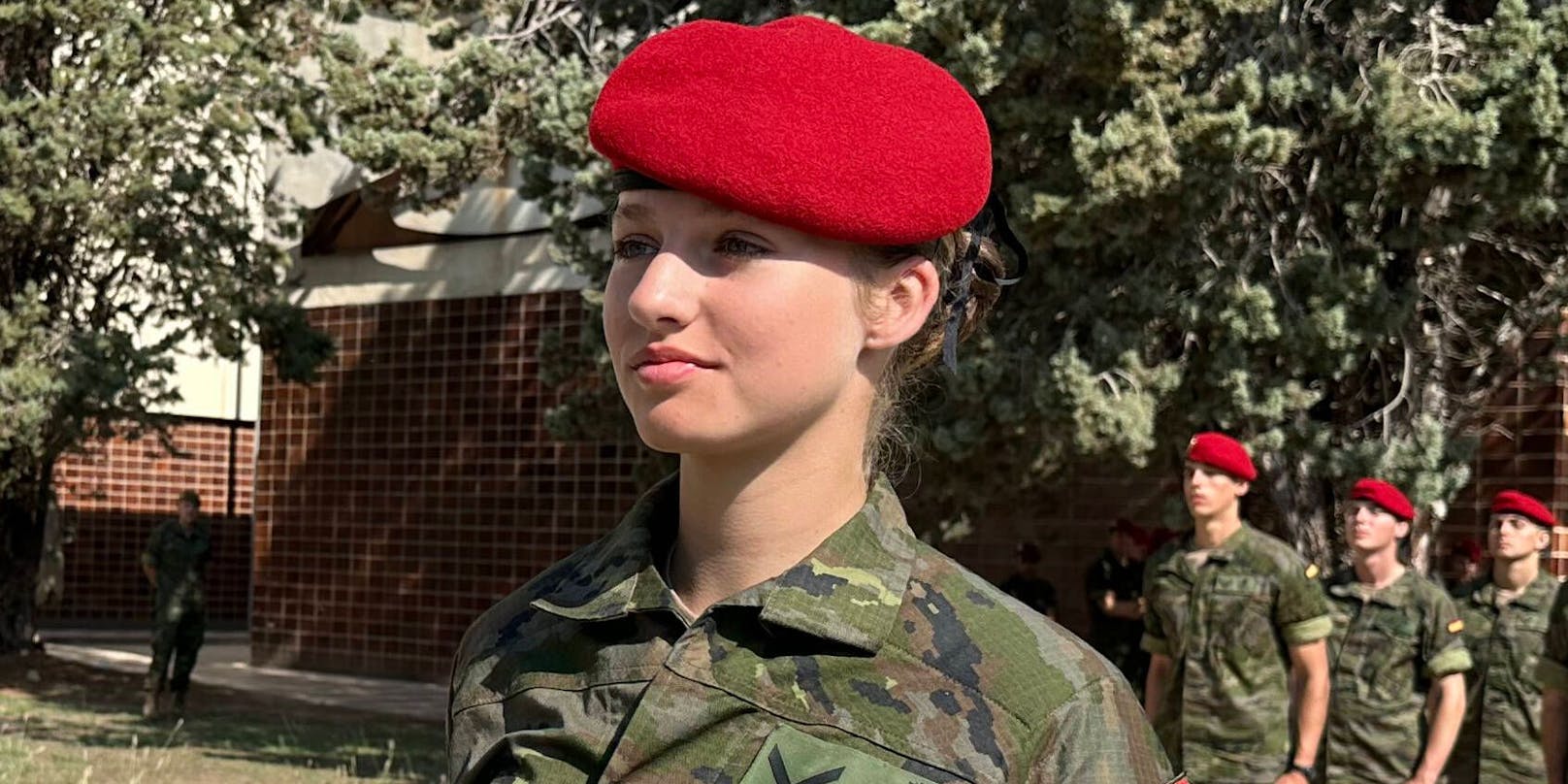 Vier Wochen lang ist Prinzessin Leonor bereits in der Militärakademie von Saragossa.