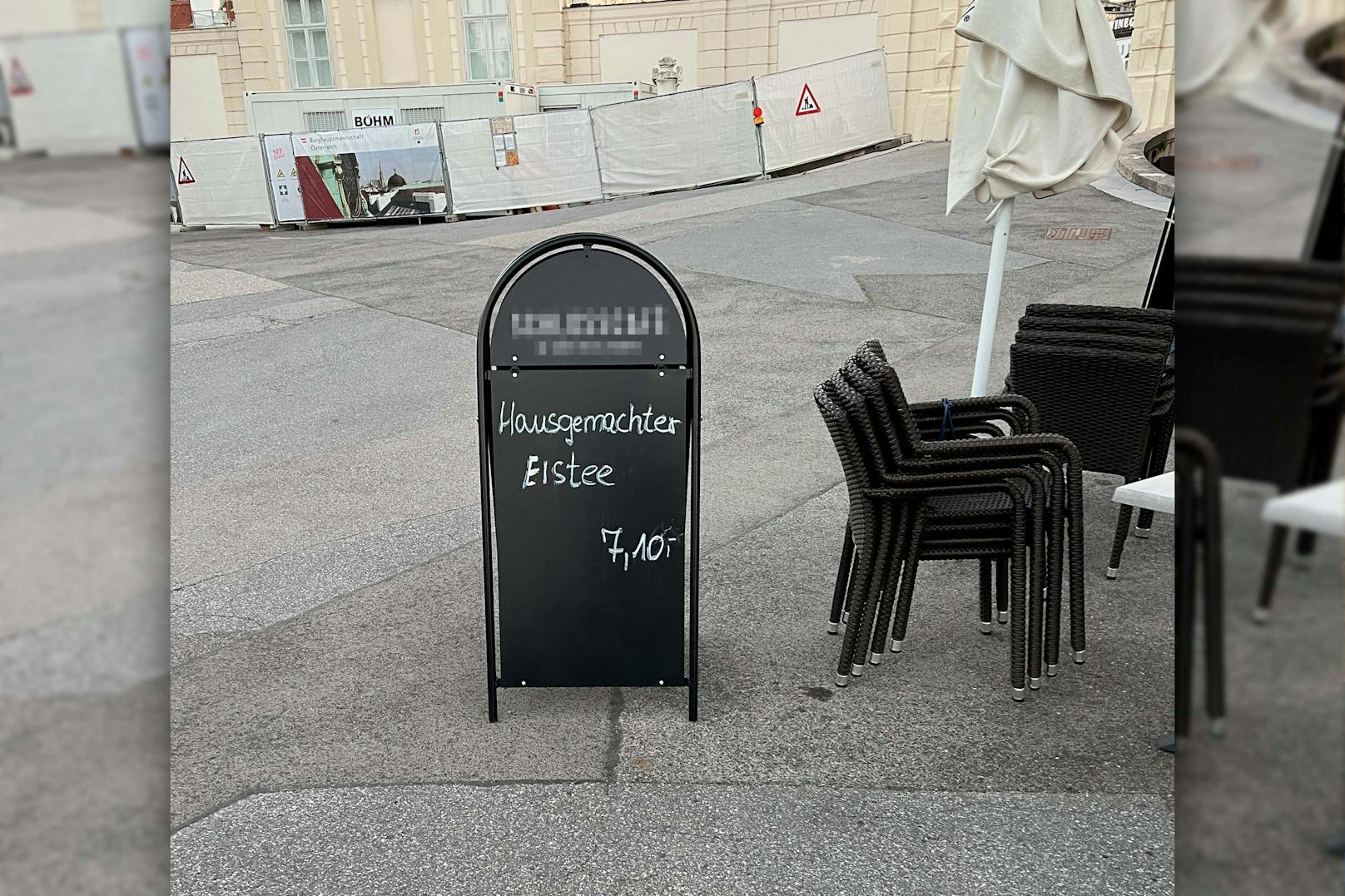 Hausgemachter Eistee soll in einem Café in der Landstraße 7,10 Euro kosten.